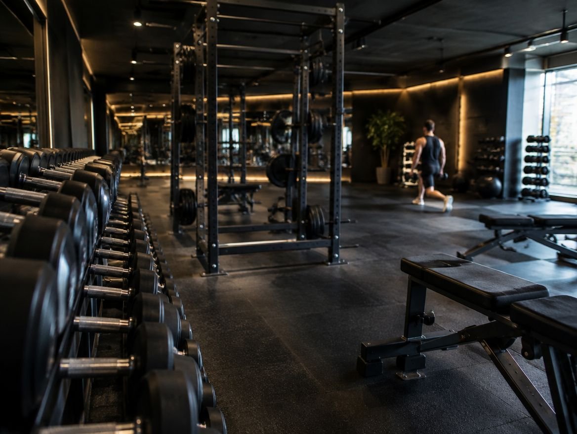 Modern premium gym interior
