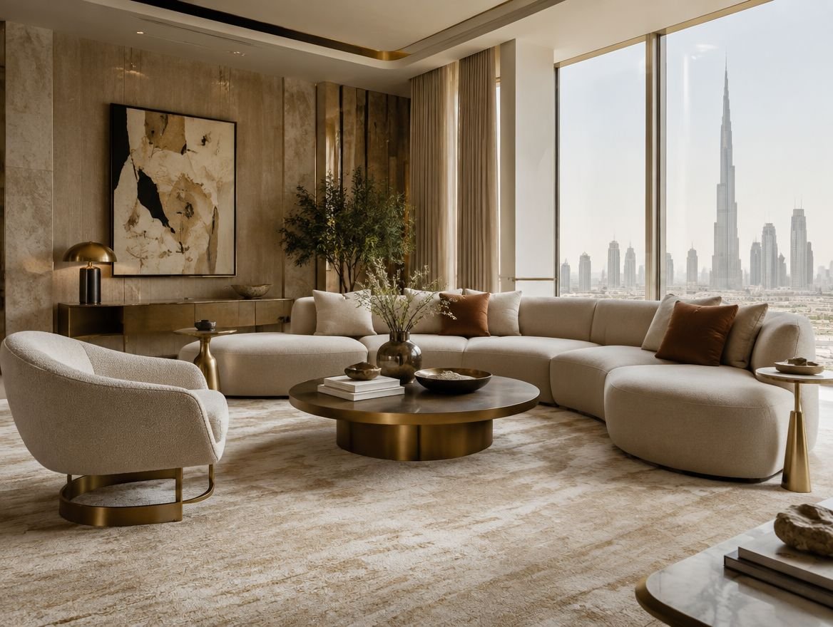 Modern luxury interior design living room in Dubai
